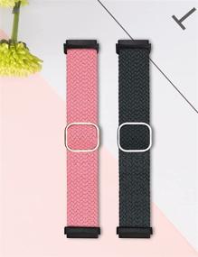 img 1 attached to [2 Pack] Minyee Bands Compatible With Fitbit Versa 3/Fitbit Sense