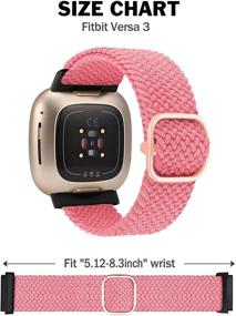 img 3 attached to [2 Pack] Minyee Bands Compatible With Fitbit Versa 3/Fitbit Sense