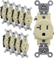 enerlites single receptacle outlet industrial electrical logo