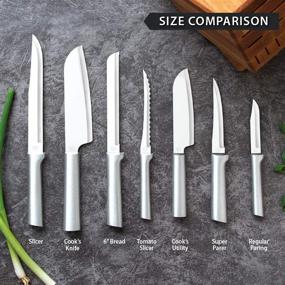 img 1 attached to 🔪 Нож для кухни Rada Cutlery Cook's Utility - клинок из нержавеющей стали длиной 8-5/8 дюймов с алюминиевой ручкой, изготовлен в США.