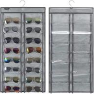 anzorg sunglasses organizer eyeglass pockets grey логотип