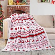 christmas blanket blankets bedding flannel logo