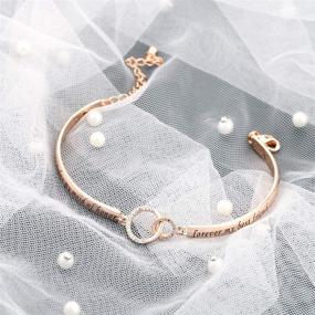 img 2 attached to 💍 Zuo Bao Wedding Jewelry: Maid of Honor Gift - Forever My Best Friend Sister Bracelet | Perfect Bridesmaid & Flower Girl Proposal Gift