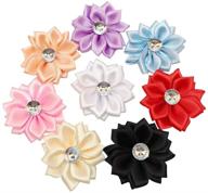 chenkou craft 40-piece satin ribbon flower with pearl wedding diy appliques – exquisite multi-colored embellishments for your special day logo