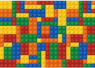 🧱 allenjoy 7x5ft building blocks theme backdrop - colored toy bricks photography background for kids boy girl baby shower birthday party supplies, cake table banner decoration, photo booth props logo