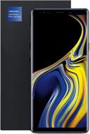 renewed samsung galaxy note 9 with 128gb in midnight black for at&t network logo