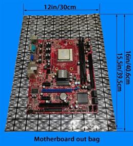 img 3 attached to Daarcin 40 шт. Смешанные 4 размера открытые антистатические пакеты и вакуумные антистатические сумки ESD для материнской платы, жесткого диска, видеокарты, ЖК-экрана с антистатическими ярлыками (различные размеры)