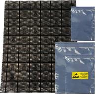 daarcin 40pcs mixed 4 size open top antistatic bag and resealable antistatic bags esd shielding bag for motherboard hard drive video card lcd screen with anti-static labels(assorted sizes) logo