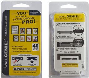 img 1 attached to 📸 Rok Hardware Wall Genie 123 Easy & Superior Picture Frame / Collage Hanging Solution, 8 Pack, 40 lb Load Capacity Kit
