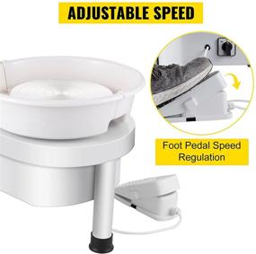 img 2 attached to Mophorn Pottery Wheel 25CM: Electric Forming Machine for Ceramics Clay Art Craft DIY - Foot Pedal, Detachable Basin, Easy Cleaning