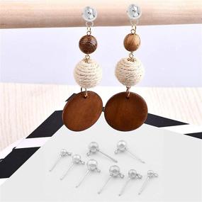 img 1 attached to 🌸 Hypoallergenic Earring Backs: Secure and Comfortable Ball Spherical Earrings for Beading & Jewelry Making