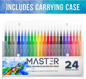 img 1 attached to Color Master Markers Watercolor Flexible