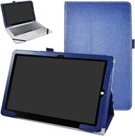 📘 bige pu leather folio stand cover for chuwi hi10 x/hibook hi10 pro/hibook hi10 10.1inch tablet pc - dark blue logo