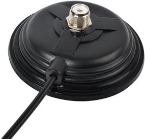 img 2 attached to 📡 HYS TC-110M All-Band CB/VHF/UHF/HF Ham Radio Antenna Magnet Mount with SO-239 Connection Style and 5M (16.4ft) RG58 Coaxial Cable with PL-259 Plug