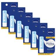 💋 nivea smoothness lip care spf 15 - pack of 6 (carded, 1 count) logo