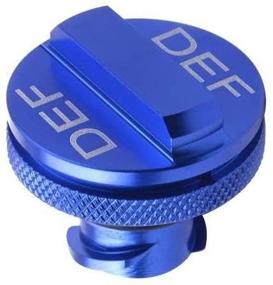 img 2 attached to 🔵 Non-Magnetic Aluminum Blue DEF Cap for 2013-2018 Dodge Ram Diesel Trucks 1500 2500 3500