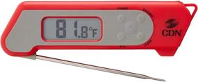 img 1 attached to NSF Certified Red CDN TCT572-R ProAccurate Digital Folding Thermocouple Cooking Thermometer - Instant Read