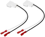 🔌 speaker harness adapter 72-8104 for toyota | compatible with tacoma tundra camry corolla 4 runner scion pontiac | speaker wire plug & play adapter | 2 pack logo