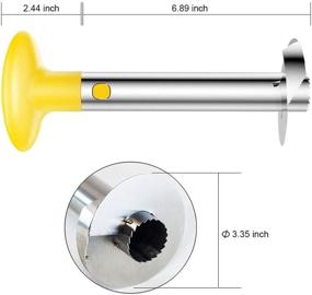 img 2 attached to 🍍 Stainless Steel Fruit Pineapple Peeler Core Slicer Cutter - SameTech Easy Kitchen Tool