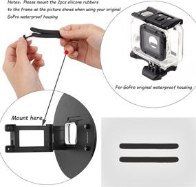 img 1 attached to 📸 D&F 6'' Waterproof Housing Dome Port Case with Floating Pole for GoPro HERO (2018)/HERO 7 Black/HERO 6/HERO 5 - Ideal for Underwater Diving Photography