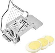 🥚 egg slicer cutter - stainless steel metal for efficiently slicing hard boiled eggs in salads and sandwiches, quick and effective egg slice tool logo