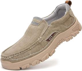 img 4 attached to 👞 Breathable Men's Loafers for Walking and Driving by VENSHINE Shoes