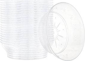 img 4 attached to 🍲 Plasticpro 10 oz Hard Plastic Soup Bowls - Premium Quality Clear Disposable Bowls, Pack of 20