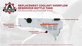 img 1 attached to 🚚 Kenworth and Peterbilt Trucks Coolant Overflow Reservoir Bottle Tank - Compatible with W900, T800, T660, T600, 389, 388, 384, 382, 377, 365, 348 - Replaces 603-5403, N5346001, T1673008