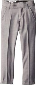 img 2 attached to Stylish and Comfortable: Isaac Mizrahi Little Boy's Wool Blend Slim Pant