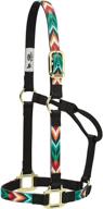 🐎 weaver leather patterned non-adjustable halters: stylish and secure horse tack for ultimate comfort логотип