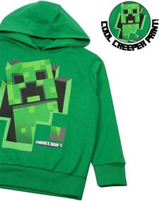 img 2 attached to Minecraft Creeper Inside Hoodie Sweater Boys' Clothing