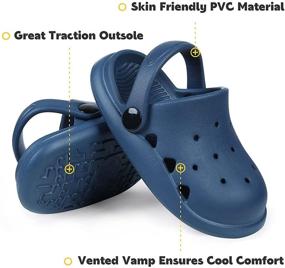 img 2 attached to Garden Clogs Toddler Sandals: Perfect Boys' Shoes for Summer Clogs & Mules