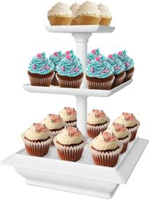 img 4 attached to 🧁 Enhanced SEO: Chef Buddy Cupcake Dessert Stand with 3 Tiers