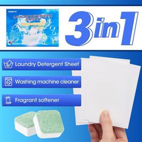 img 3 attached to 🌿 SENBOYA Laundry Detergent Sheets: Plastic-Free, Fresh Linen Scent, Eco-Friendly, Safe for Sensitive Skin - 60 Sheets + 2 Free Machine Cleaner - Ideal for Travel