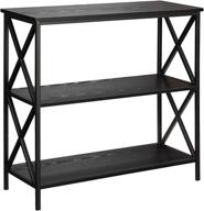 📚 black tucson 3 tier bookcase by convenience concepts - enhancing convenience and organization логотип