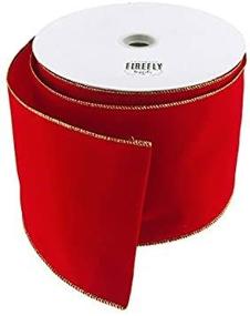 img 1 attached to Homeford FR0092270W99410K Velvet Christmas Ribbon