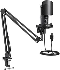 img 4 attached to 🎙️ MAONO USB Podcast Microphone Kit: Professional Condenser Mic for Gaming, Recording, Streaming & More - All-in-One with Gain Knob Pop Filter Arm Stand - Perfect for YouTube, Twitch, and PC