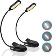 📚 joyfulait rechargeable book light [2 pack], 7 led reading light with eye protection, clip on reading lamp for bedtime reading, bookworms, kids, ereaders логотип