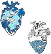 koobook romantic brooch enamel anatomy logo