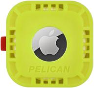 🔒 улучшите безопасность вашего airtag с помощью наклейки pelican protector series в ярком лаймовом цвете. логотип