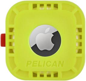 img 4 attached to 🔒 Улучшите безопасность вашего AirTag с помощью наклейки Pelican Protector Series в ярком лаймовом цвете.