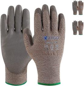 img 2 attached to Cut Resistant Gloves Polyurethane Coated