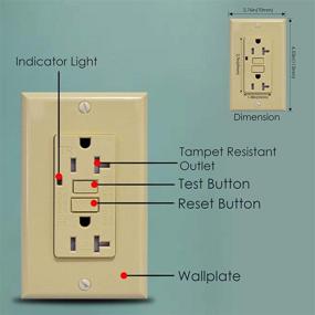 img 2 attached to Resistant Receptacle Decorative Interrupter Protection Industrial Electrical for Wiring & Connecting