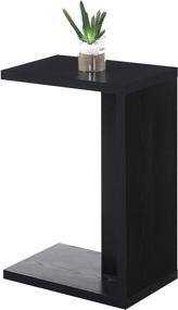 img 3 attached to 🌑 Convenience Concepts Northfield Admiral C End Table - Sleek Black Design for Easy Functional Placement