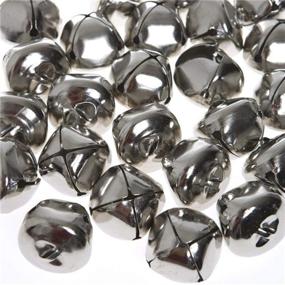 img 4 attached to 🔔 Silver Jingle Bells: 1 Inch Craft Bells Bulk for DIY Christmas Festival Decoration - 50pcs