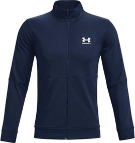 img 4 attached to Under Armour Pique Track Jacket Men's Clothing and Active