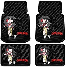 img 1 attached to 👠 Betty Boop Aloha Floor Mat Set by U.A.A. INC., 4 Pieces