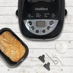 img 1 attached to West Bend Hi-Rise Bread Maker Programmable for Gluten Free & More - 12 Programs, 3-Pound, Gray