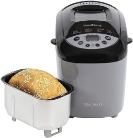 img 4 attached to West Bend Hi-Rise Bread Maker Programmable for Gluten Free & More - 12 Programs, 3-Pound, Gray