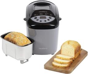 img 2 attached to West Bend Hi-Rise Bread Maker Programmable for Gluten Free & More - 12 Programs, 3-Pound, Gray